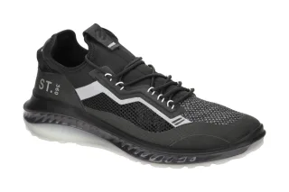 Ecco 821374 ST360 MENS Herren-Sport-Halbschuhe Schwarz/Grau/Lichtgrau (black)