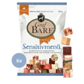 Graf Barf Sensitivmenü Lamm 6x2,5kg