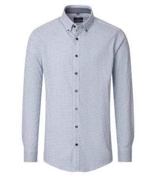 CASAMODA - Casual Fit: Freizeithemd blau - Gr. - 3XL