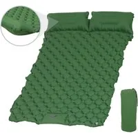 Puluomis Isomatte Camping Selbstaufblasend 190x120x5cm, mit Fußpresse Pumpe