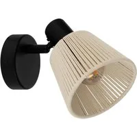 EGLO Deckenleuchte SEAGARD Spotlampe - Stahl - E14 - 1X40W - IP20, ohne Leuchtmittel, Wandleuchte, Wandspot, schwenkbar, Strahler, L11,5 x H15,5 x AL14 cm