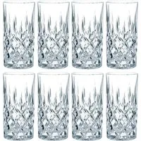 Nachtmann Longdrinkglas Nachtmann Noblesse Longdrinkglas 8er Set, Kristallglas