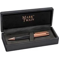 Macma Kugelschreiber Hochwertiger "Mark Twain" Drehkugelschreiber mit Kupfer