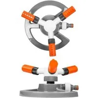 KAGM Bewässerungsbrause Drehsprenger Kreisregner Rasensprenger Sprinkler, Impulsregner, für Flächen bis 85 m²