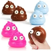 com-four Anti-Stress-Ball Anti Stress Quetschbälle (6-St), Knautschball zum Entspannen