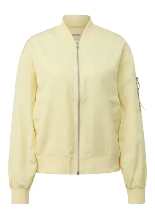 s.Oliver Red Label - Jacke im Relaxed Fit mit Bomberkragen gelb - Gr. - 34