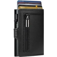 Forrlite Geldbörse Geldbeutel Herren Slim Wallet mit RFID-Schutz (Premium Leder Portemonnaie Herren mit Münzfach, Tragbar und Langlebig Brieftasche Herren), Mini Kreditkartenetui Kartenetui Männer)