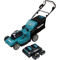 Makita Akkurasenmäher DLM 480 PT2 Akku Rasenmäher 36 V (2x 18 V) 48 cm 62 l