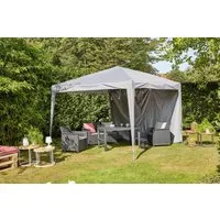 Siena Garden Pavillon Starter, mit 4 Seitenteilen, 300x300 cm