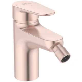 Ideal Standard Bidetarmatur Alu+ Ausladung 115mm BlueStart mit Ablaufgarnitur Rose, BE132RO BE132RO