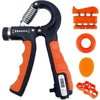 Keyura Handmuskeltrainer Handmuskeltrainer Handtrainer Unterarmtrainer,Griffkraft Trainer(5-St) (Für Sportler und Wiederherstellung der Hand, Einstellbarer Widerstand, Einstellbarer Widerstand 10-60kg,Fingertrainer, Griffkraft Trainer Set), Verbesser