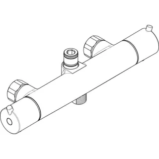 hansgrohe Thermostat Croma 100 92131000 Showerpipe chrom