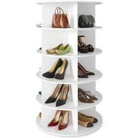 SpaceAid Bücherregal Drehbares Schuhregal, mit 5 Ebenen, 360-Grad