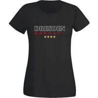 G-graphics T-Shirt Dresden Germany Slim-fit Damen T-Shirt mit einem Motiv für den echten Fan