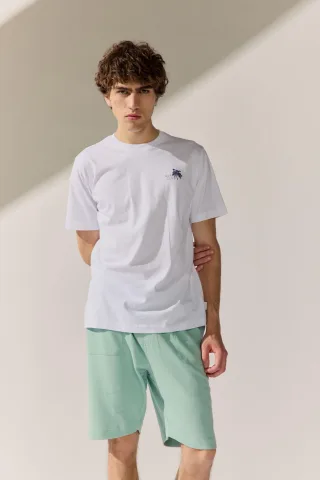 BASEFIELD - Rundhals T-Shirt 1/2 Arm white - Gr. - XXL