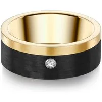Trilani Fingerring gelbgold, mit Zirkonia im Brillant-Look