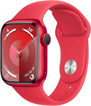 Apple Watch Series 9 [GPS inkl. Sportarmband S/M rot] 41mm Aluminiumgehäuse rot