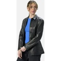 18N62 Lederjacke NEGELIA (1-St) leicht tailliert
