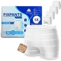 Harmony Care Inkontinenz-Einlage Fixpants Premium - extra weich für Inkontinenz und Wochenbett, M Gr., 5-St., extra weich, zuverlässig haltende