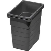 SO-TECH® Mülleimer eins2vier Abfallsammler Höhe: 310 mm, Volumen 8 Liter 153 x 230 mm dunkelgrau 5050