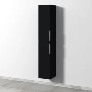 Sanipa 3way Hochschrank mit 2 Türen, Schwarz-Matt UF09008