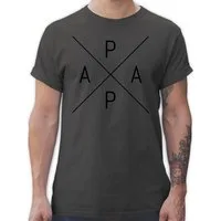 Shirtracer T-Shirt Papa X schwarz Vatertag Geschenk für Papa