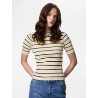 pieces Kurzarmpullover PCMIRA SS O-NECK KNIT NOOS BC Viskosemischung, Kurzarm