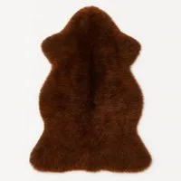 Provellus Teppich Echtes Lammfell Schaffell – weich & flauschig, Naturfell Teppich, 100-120 cm