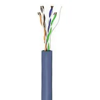 Netzwerkkabel Cat.6a, U/UTP blau, 100 Meter