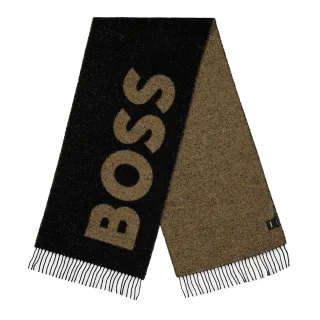Boss - "Armin" Schal, Jacquard (Schwarz)