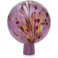 Lauschaer Glas Blumenständer Rosenkugel Gartenkugel mit Granulat handgefertigt, reine Handarbeit und mundgeblasen