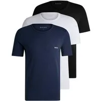 BOSS T-Shirt Rundhals BOSS ONE (Packung, 3-tlg., 3er-Pack) mit dezentem BOSS Logo-Print
