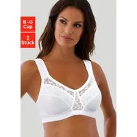 Nuance by Lascana Entlastungs-BH (Packung, 2 Stück) ohne Bügel mit breiten Trägern – auch perfekt für große Größen