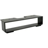 Prima-Online Möbelfuß Möbelbeine Rechteckig 22,5 x 5,4 cm, Stahl Schwarz Matt, 4mm stark, (1-St)