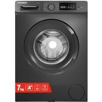 Telefunken Waschmaschine W714AS1DI, 7 kg, 1400 U/min, Frontlader, Inverter Motor, AquaStop, 7kg, leise, effizient, dark inox