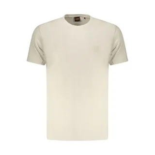 Hugo Boss Beiges Baumwoll Herren T-Shirt