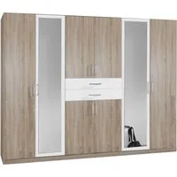 Wimex Kleiderschrank Diver Drehtürenschrank mit Spiegel, 180, 225 o. 270cm breit Bestseller Schlafzimmerschrank wahlweise 3 Innenausstattungen