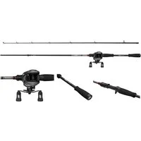 Abu Garcia Baitcasterrute MAX X Casting Combo Baitcast Rute 1,98m 2,13m Rute + Rolle - Carbon, (2-tlg., Baitcast SET mit Rute und Rolle), Perfekt für das Allround-Köderangeln