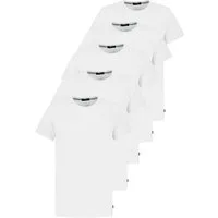 SUBLEVEL T-Shirt 5er Pack Rundhals T-Shirts Kurzarm Baumwolle (5-tlg) Basic T-Shirts