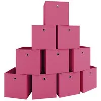 VCM Faltbox 10er Set Faltbox Klappbox Aufbewahrungsbox Boxas (Spar-Set, 10 St., 10), 28x27x27cm Kiste, Aufbewahrung, Faltbox