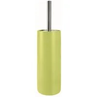 spirella Toilettenpapierhalter WC-Bürste TUBE RIBBED, Toilettenbürste aus hochwertiger Keramik, mit Deckel, mit Rillenstruktur in 3D-Effekt, pistaziengrün
