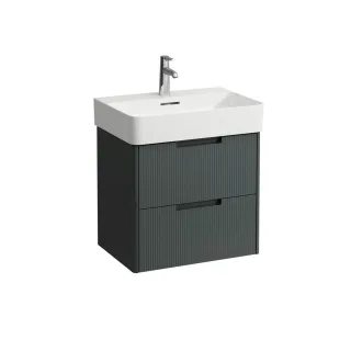 LAUFEN Waschtischunterschrank JUNA 400x572x515 2 Schubl m. Griffmulde f.WT H810283 verkehrsgrau, H41 H4115921092661