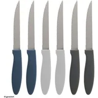 Neuetischkultur Steakkochmesser Steakmesser Set 6-teilig, Tafelmesser Essbesteck
