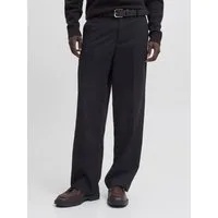 Jack & Jones Anzughose JPSTBILL TOBY CHINO NOOS Materialmix, weit geschnitten, niedrige Taille