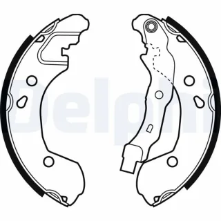 Delphi Bremsbacken hinten Nissan Micra Note Terrano Renault Clio Modus