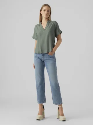 VERO MODA - VMBEAUTY SS TOP WVN NOOS - Gr. - S