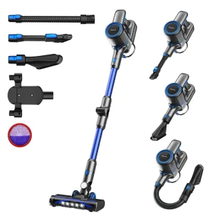 [EU Direct] INSE POWEART N700 Cordless Stick Vacuum,6-in-1 30kPa Powerful Suction, 45min Runtime, Rechargeable Battery L