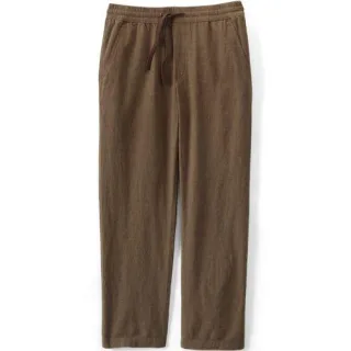 Soft Ease Classic Fit Schlupfbund-Hose aus Leinenmix für Herren, Herren, size: regular, Braun, Leinen/Baumwoll-Mischung, by Lands' End