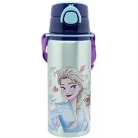 Disney Frozen Trinkflasche Aluminium Trinkflasche 730 ml mit Strohhalm & Tragegurt