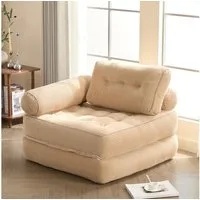 LITBIRD Schlafsofa faltbar, 4-in-1 Multifunktionssofa, Sitzsack-Sofa, Relaxsessel, 1 Teile, Spielsofa & Gästebett für kleine Räume